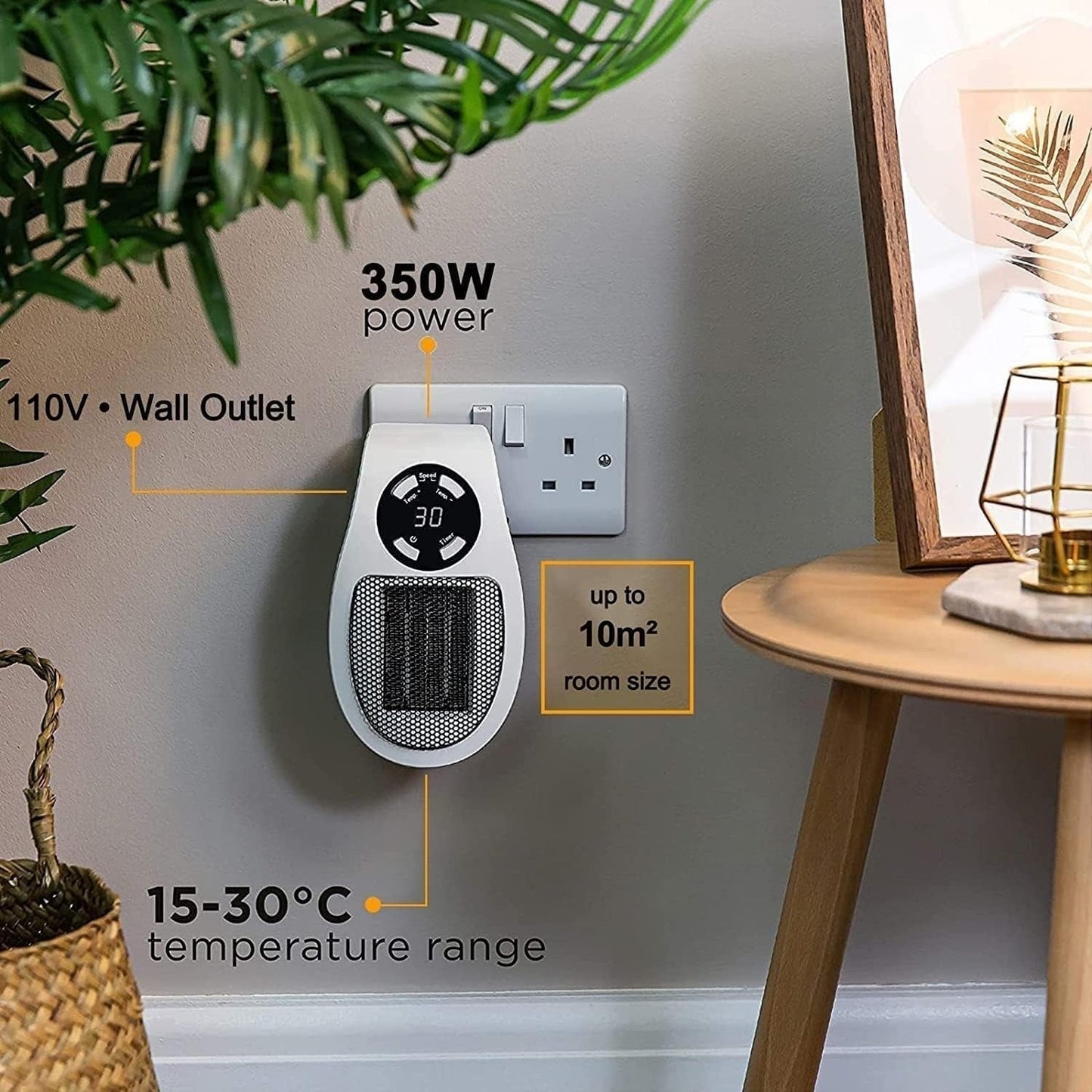 CozySway™ - Fanless Electric Heater
