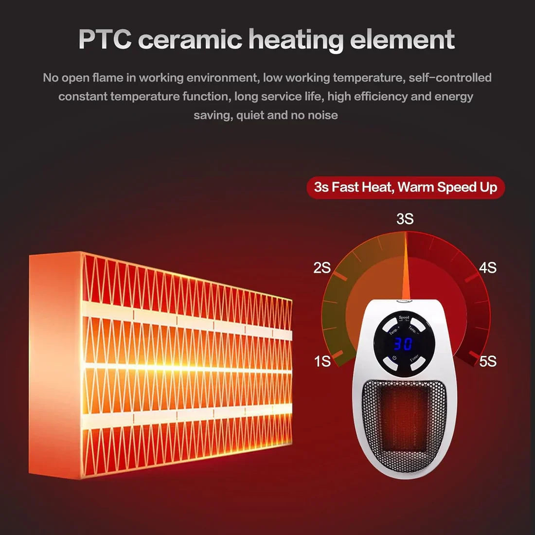CozySway™ - Fanless Electric Heater
