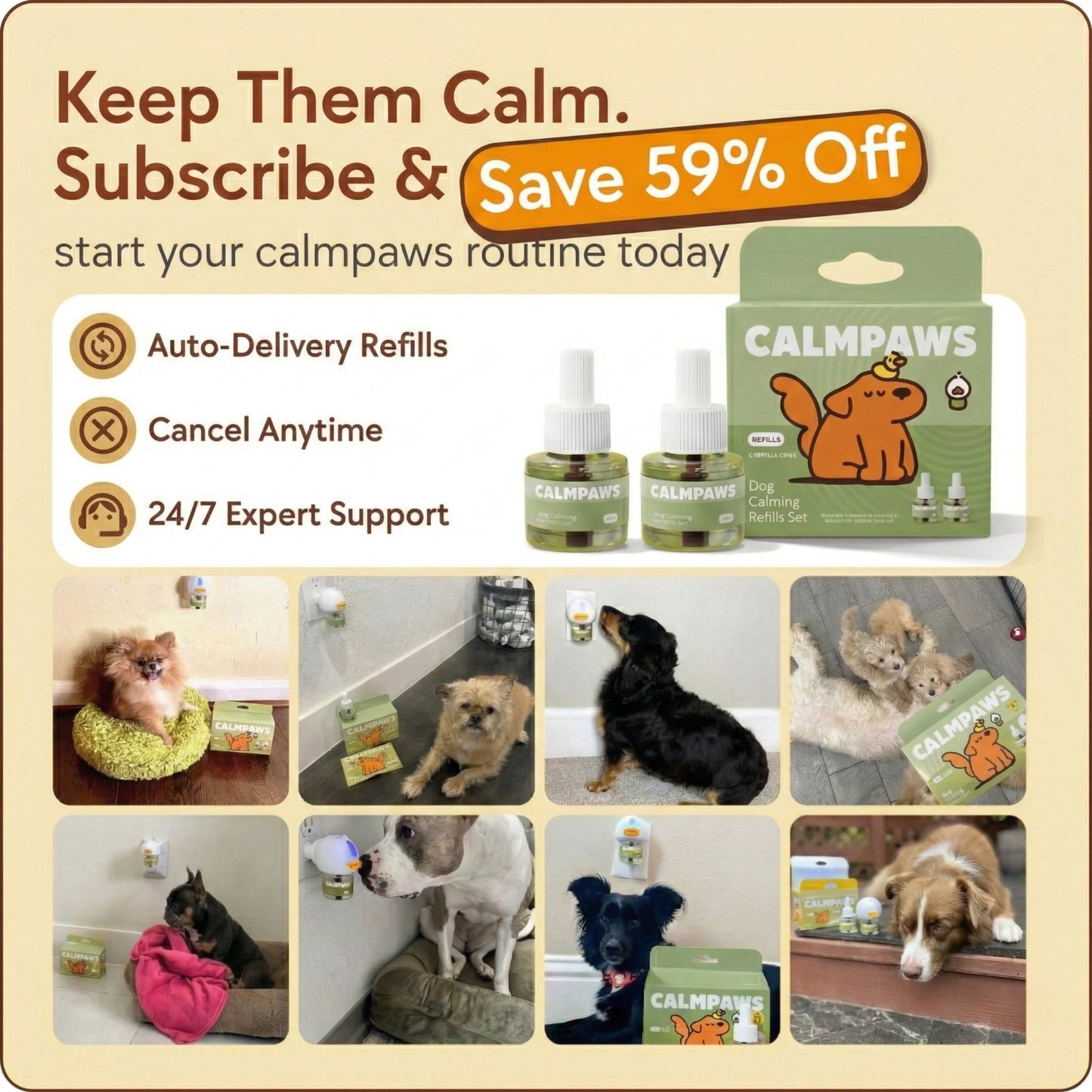 CalmPaws™ Dog Anxiety Relief Diffuser
